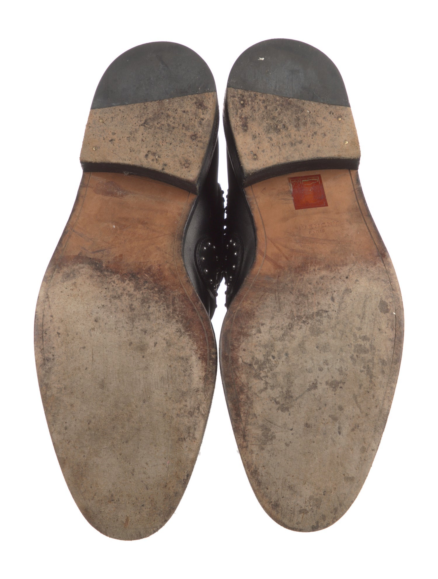 Givenchy Leather Animal Print Boots